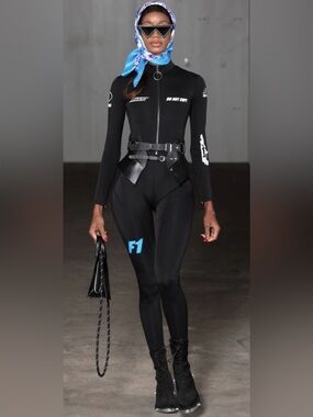 RARE HMN ALNS F1 Limited Edition Do Not Copy Racing Black Jumpsuit Size Medium